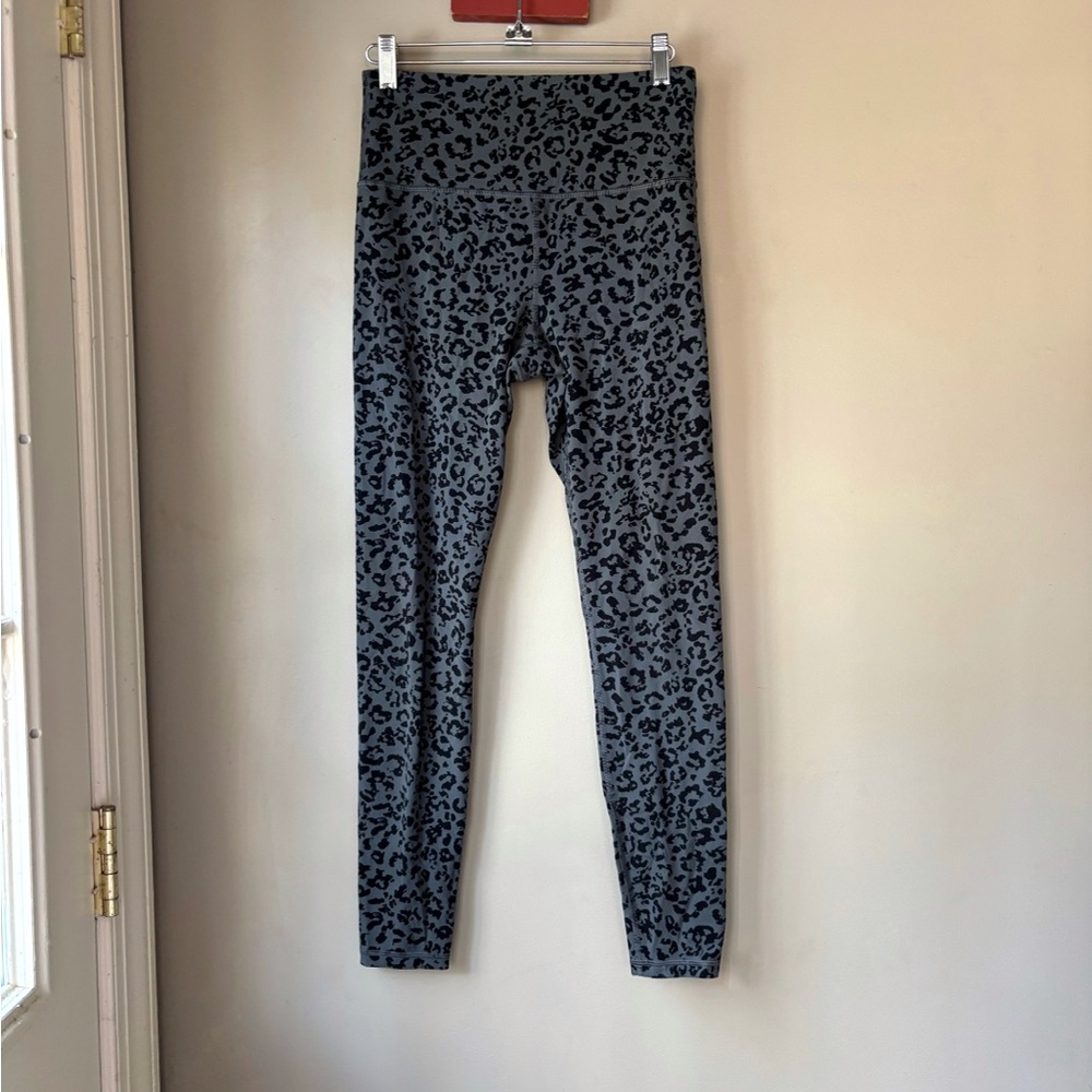 Athleta Black Leopard Elation Ultra High Rise Tights S